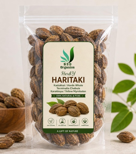 [BRSWGBARO4IAAHIZ] BSD Organics HerbY Haritaki/Kadukkai/harde whole/terminalia chebula/Karakkaya/Yellow myrobalan-1 Kilo gram(2.2 pounds)
