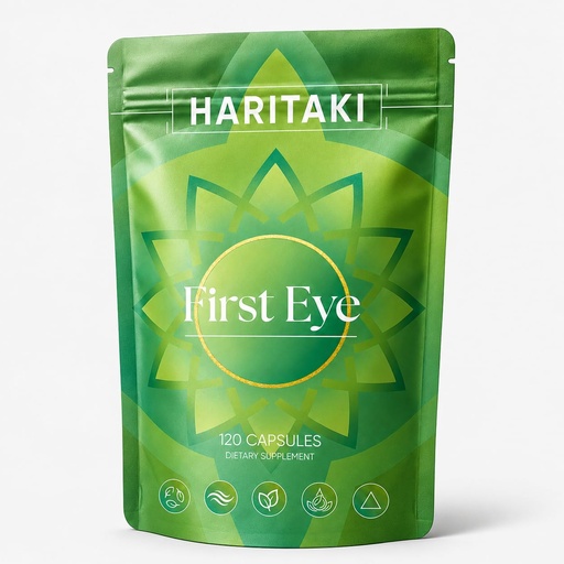 [BRSRYYA7BUCWYCL4] Haritaki First Eye Capsules, Pure Terminalia Chebula Fruit Extract, Gluten-Free – Supports Digestive Wellness, Natural Energy & Everyday Focus, 120 Veggie Capsules