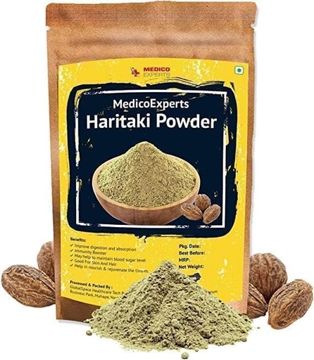[BRSROZIEBEHGOA33] SENTA Haritaki Powder Organic - 100 GMS | 100% Pure Harde Powder | Kadukkai Powder | Harad Powder | Inknut Powder for Dark Circles, Face, Skin & Healthy Digestion