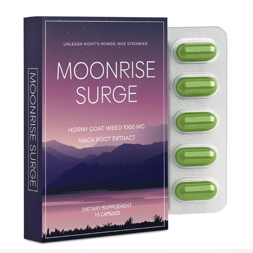 [BRSREYAOABYAYAA3] MOONRISE SURGE Elite Energy Bites – Blue Chew Gold for Men 10-Pack Support Maximize Endurance – Proudly Made in the USA