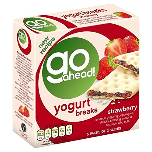 [BRSWKZI3BF7WICI5] Go Ahead Yoghurt Breaks Strawberry 5 per pack - Pack of 6
