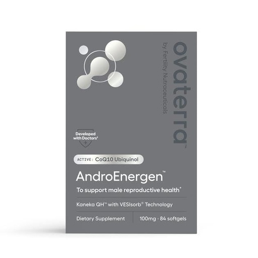 [BRSW2ZI6DIBA4DLZ] AndroEnergen CoQ10 Supplement for Men to Support Men’s Reproductive & Sperm Health with Kaneka QH & VESIsorb® Absorption Technology 84-100mg Softgel Capsules - 28 Day Supply
