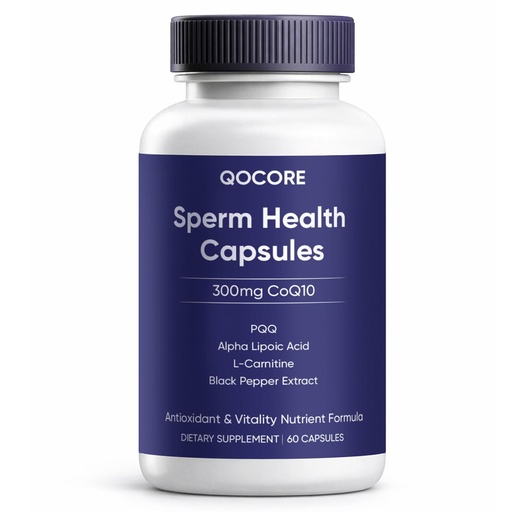 [BRSRGAYEOQBQICA7] Qocore Men’s Reproductive Support Capsules with CoQ10, Antioxidant Formula, 60 Capsules