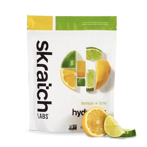 [BRSWGZYHCMFWCCQ4] Skratch Labs Hydration Sports Drink Mix – Real‑Fruit Electrolyte Powder for Fast Hydration & Endurance | Lemon & Lime | 20 Servings | Vegan, Non‑GMO, Clean Ingredients
