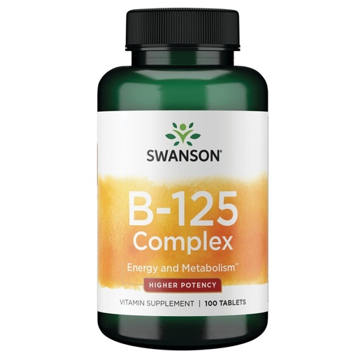 [BRSWGEANBUHQKCTK] Swanson Vitamin B-125 Complex 100 Tabs