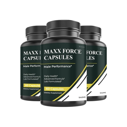 [BRSRYYIYOQORACD2] Maxx Force - Maxx Force Advanced Formula Capsules (3 Pack, 180 Count)
