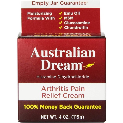 [BRSWIYQGCYIGOH3I] Australian Dream Arthritis Pain Relief Cream, 4 Ounce