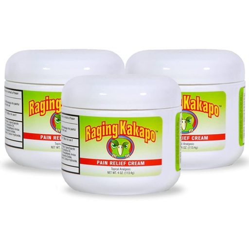 [BRSWYFA3CEFWKFDA] Pain Relief Cream 3 Pack - Sore Muscles, Joint Pain & Aches - Odor Free, Non-Greasy Pain Cream - Histamine Dihydrochloride, Capsaicin, Emu Oil, Arnica & More, 4 oz. Jar