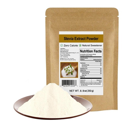 [BRSRAFI5BZ5BUALL] Pure Stevia Extract Powder Without Erythritol 8.8oz(250g) - Highly Concentrated Stevia Powder Sweetener | Zero Calorie | No Artificial | Natural Sugar Alternative