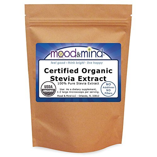 [BRSWIZT4CV4QGHLG] Organic Stevia Extract Powder NO FILLERS! 4 oz (112g)