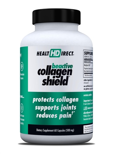 [BRSWIEY3AUIQKYA5] HEALTH DIRECT - BeActive Collagen Shield - 120 Capsules - Advanced Green-Lipped Mussel Supplement for Collagen Protection - Supports Skin, Joints and Muscles