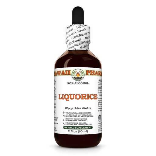 [BRSRABALBEFRQAAV] Liquorice (Glycyrrhiza Glabra) Dry Root Glycerite, All Natural, Vegan, Lab Tested Alcohol-Free Liquid Extract - 2 fl.oz