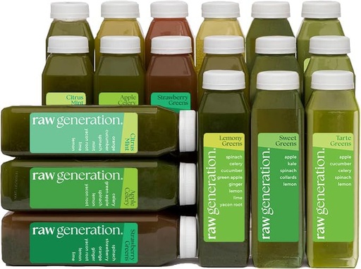 [BRSWYHQTA4BA4CTF] Raw Generation 3-Day Detox Cleanse – 23% Less Sugar Than Other Cleanses | Detox Your Body | Reset Your Diet & Support Weight Loss | Improved Energy | Clearer Skin | Improved Gut Health