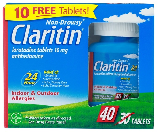 [BRSWKY36CIMACCTK] Claritin Allergy 24 Hour Tablets, 10 mg, 40-Tablets