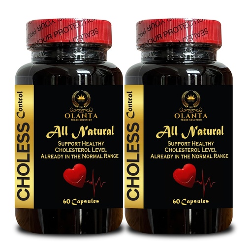 [BRSREBT4OIGW2CT6] Choless Control Complex for Cholesterol Wellness Already in Healthy Normal Range & Daily Herbal Support Gluten Free, Vegan - 2 Bottles 120 Capsules