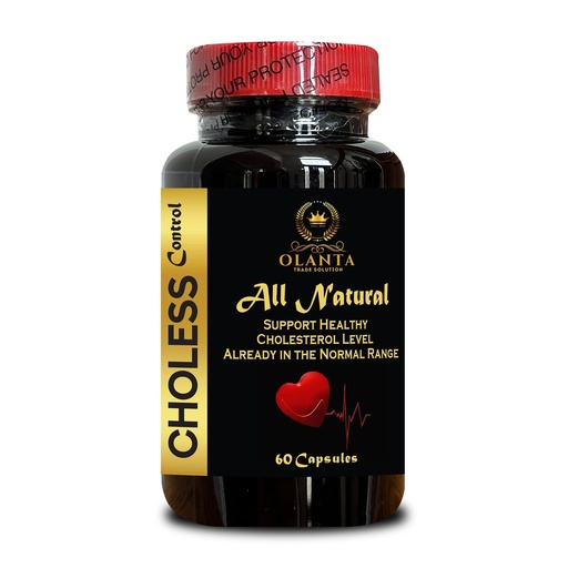 [BRSRGZYKO4HAAGQV] Choless Control Natural Blend with Niacin Policosanol Guggul Cayenne Garlic | Cholesterol & Lipid Wellness Support | 1 Bottle 60 Capsules