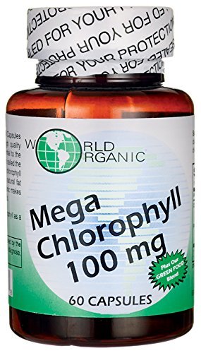 [BRSWKEY6CMPQKG3I] World Organics Mega Chlorophyll 100 Mg Capsules, 60 Count X 2
