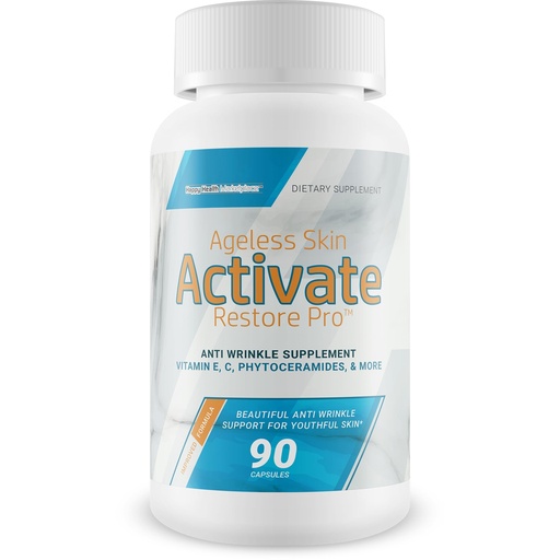 [BRSREGQEBAFRM33D] Ageless Skin Activate Restore Pro - Our Best Anti Aging Supplement - Ageless Brain & Body Reactivate Anti Aging Pills - Anti Ageing Re Activate Capsules - Anti Age Youth Reactivate Skin Supplement