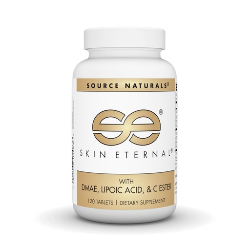 [BRSWIYTQAYIRWADK] Source Naturals Skin Eternal, with DMAE, Lipoic Acid, and C Ester, for Healthy Skin Support* - 120 Tablets