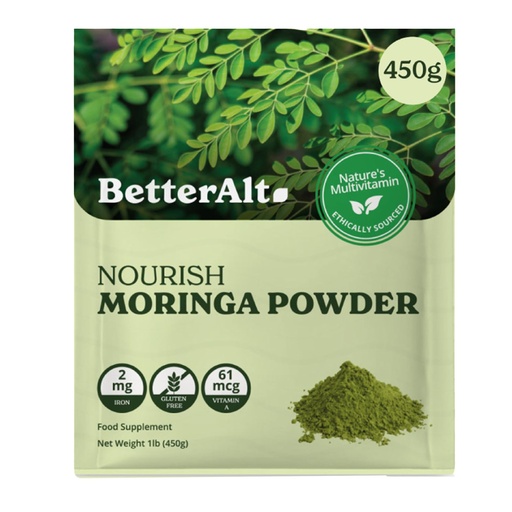 [BRSW2BQLPMNGGFLB] Better Alt Moringa Powder | 100% Pure & Natural | Energy Boost & Immunity Support | Gluten-Free Superfood -1lb
