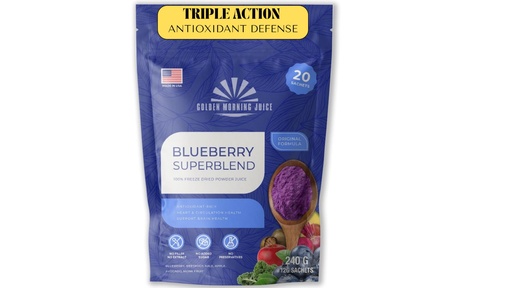 [BRSREGQKOFYQAAD4] Blueberry Superblend: 100% Freeze-dried Powder Superfoods blend Juice, Blueberry,Pomegranate,Purple Sweet Potato,Avocado,Apple, Monk fruits, No Added Sugar, No Filler, Just pure, natural goodness!