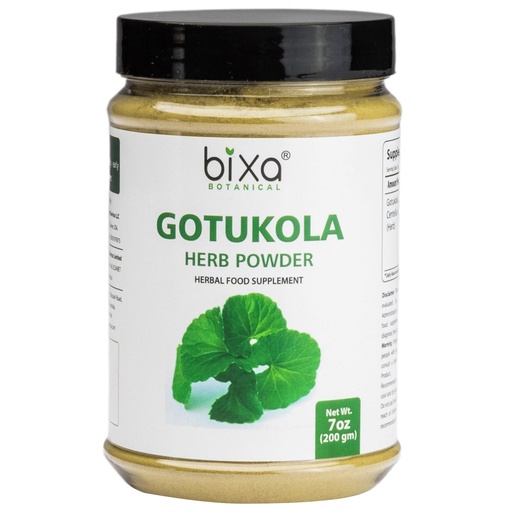 [BRSWKH3YBBYRMGTJ] bixa BOTANICAL Gotu Kola Powder (Centella Asiatica) | Ayurvedic Natural Herbal Supplement | Pure Authentic Premium Quality | Improve Overall Health | Natural Herbal Supplement (7 Ounce (Pack of 1))