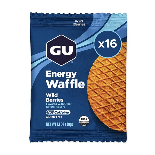 [BRSWKGD7A4CWYGDA] GU Energy Stroopwafel Wild Berry Sports Nutrition Waffle, Caffeine-Free, Gluten-Free, and Kosher dairy On-the-Go Energy for Any Workout, 16 Count
