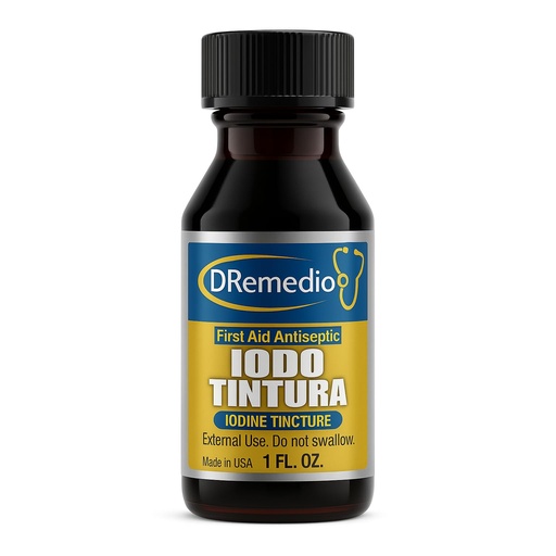 [BRSREGADPJ6QKEL2] Iodo Tintura (Iodine Tincture) First Aid Antiseptic, 1 fl oz (29 ml) [Pack of 1]
