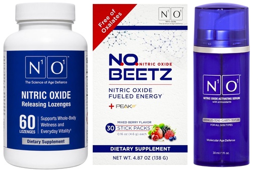 [BRSRY2TQCV6WGHTO] N1O1 Nitric Oxide Vitality Bundle, Lozenges, N.O. Beetz and Serum