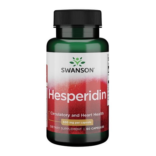 [BRSWIYYZC57BYC3I] Swanson Hesperidin - Citrus-Derived - Cardiovascular & Hearth Health Support- Contributes to Muscle Recovery* - Features Antioxidant Properties - Gluten Free & Non-GMO - 60 Capsules