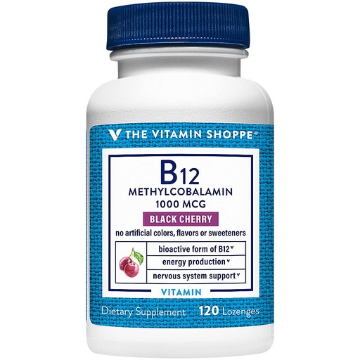 [BRSRMCTYOYCREFLO] The Vitamin Shoppe Vitamin B12 1,000MCG - Energy Production, Nervous System & Red Blood Cell Support, Daily B Vitamin