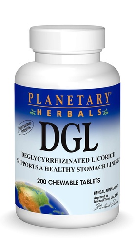 [BRSWIY3QB4IAKD36] Planetary Herbals DGL Deglycyrrhizinated Licorice, Supports a Healthy Stomach Lining,200 Tablets | Supports a Healthy Stomach Lining