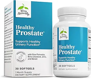 [BRSRMBA6BEAROEI3] Terry Naturally Healthy Prostate - Dietary Supplement with Boron, Saw Palmetto & Zinc - Prostate & Urinary Tract Health Support - Non-GMO & Gluten-Free Softgels - 30 Softgels