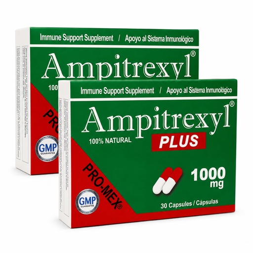 [BRSRYZITO4PWGCDX] Ampitrexyl Plus Antioxidant Capsules, 1000 mg, 30 Capsules Each, Pack of 2