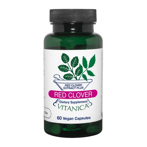 [BRSWIY37OIBAYDDC] Vitanica Red Clover Blossom and Leaf Extract 500mg with 8% Isoflavones, Plus 175mg Blossoms, Menopause Relief Support for Women, 2 Month Supply, Non-GMO, Gluten Free, Vegan Supplement, 60 Capsules