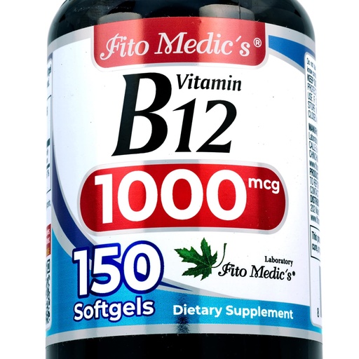 [BRSRAAQ3AEBGOHY3] FITO MEDIC'S Lab | Vitamin b12 | b12 Vitamins | 150 Softgels.