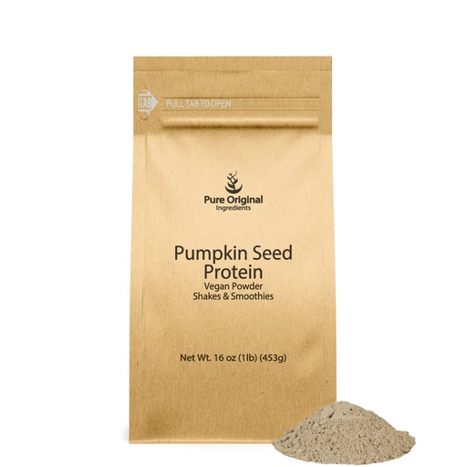 [BRSRMZYEOUCBM2QU] PURE ORIGINAL INGREDIENTS Pumpkin Seed Vegan Protein Powder (1 lb) Nutty Flavor, Breads & Smoothies