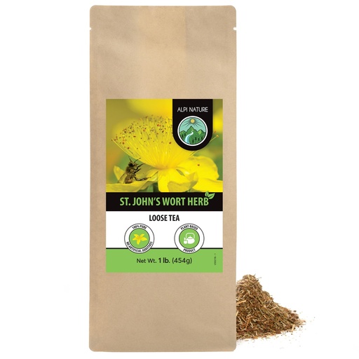 [BRSWYBICBV7BAFLV] St. John's infusion (1lb), St. John's wort tea, gently dried, cut, 100% pure and natural