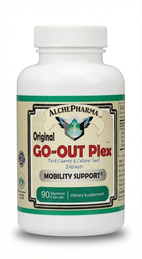 [BRSWKHD3BQOBUCY3] Original GO-Out Plex - Tart Cherry & Celery Seed Extract Formula - Bromelain & Turmeric Root - Mobility Support Supplement