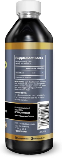 [BRSRMBAOCV5WY335] Herbal Goodness Bone eta Joint Liquid Extract 12oz - Hezur eta Osasun Bateratua, Muskuluak eta Mugikortasuna Calcium, Magnesium, Glucosamine eta Chondroitin gizon eta emakumeentzako - 1 Btl