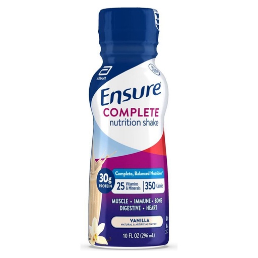 [BRSROZQFOZ5A2G35] Ensure Complete Vanilla Nutrition Shake 4 - 10 fl oz Bottles