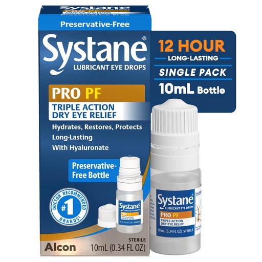 [BRSRAAL7BAJRYC3U] Systane PRO Preservative Free Eye Drops, 12 Hour Dry Eye Relief, 0.33 Fl Oz