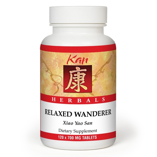 [BRSWIZ3RAIFAIHQZ] Kan Herbs Company Relaxed Wanderer – Traditional Chinese Herbal Formula to Support Mood, Digestion, and Menstrual Balance, Nourishes Blood, Eases Occasional Tension and Fatigue, 120 Tablets