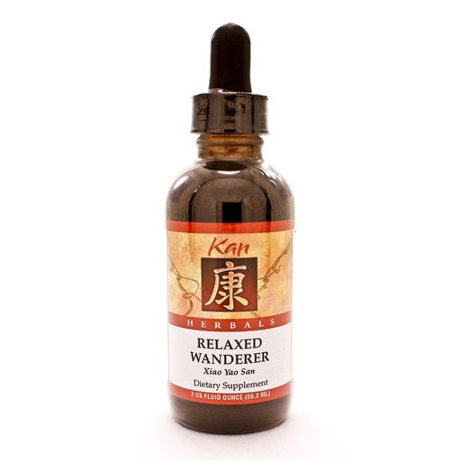 [BRSWIZQODIFQ4AY5] Kan Herb Company Relaxed Wanderer – Traditional Chinese Herbal Formula to Support Mood, Digestion, and Menstrual Balance, Nourishes Blood, Eases Occasional Tension and Fatigue, 1 fl oz