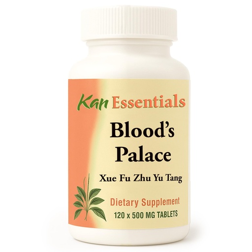 [BRSWIZ3RAIFAO2D4] Kan Herb Company Blood’s Palace – Traditional Chinese Herbal Blend to Support Circulation, Liver Qi, Emotional Balance, and Overall Wellness, Herbal Supplement Tablets for Pets, 120 Tablets