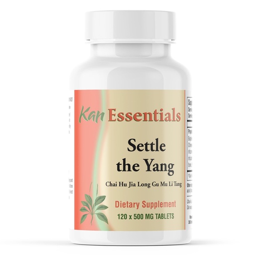 [BRSWIHANDEARSG3C] Kan Herb Company Settle the Yang – Traditional Chinese Herbal Blend for Dogs and Cats to Support Emotional Balance, Internal Harmony, & Cardiovascular Function, Herbal Supplement for Pets, 120 Tablets