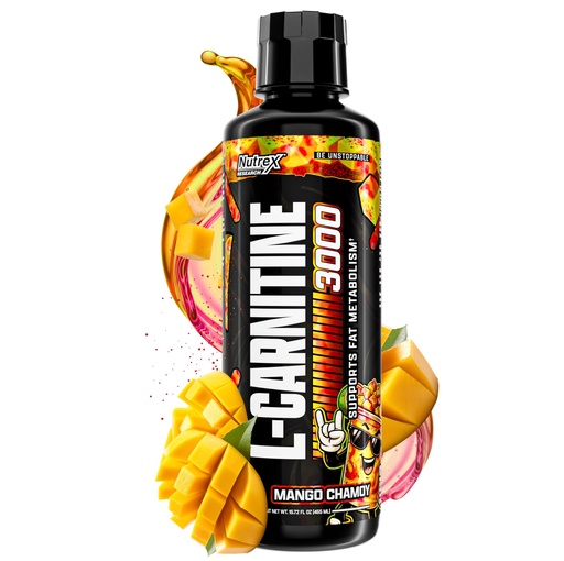 [BRSRGGADBZ6GYCTD] Nutrex Research Liquid Carnitine 3000 | Premium Liquid Carnitine, Stimulant Free, Fat Loss Support 16 Fl Oz (Mango Chamoy, 16 Fl Oz (Pack of 1)