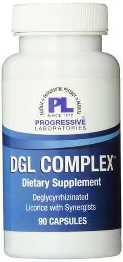 [BRSWIZQLDEGREEYV] Progressive Labs DGL Complex Supplement, 90 Count