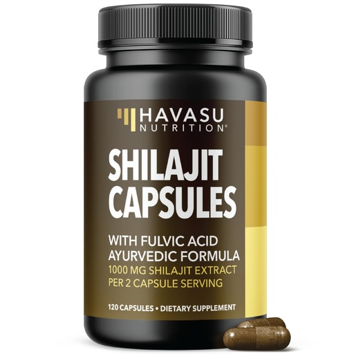 [BRSREHYPCB6AADL5] Shilajit Capsules for Men and Women, 1000mg Shilajit Extract Per Serving | Standardized to 20% Fulvic Acid, Shilajit Supplement Supports Heart, Immune & Healthy Aging, Vegan, Non-GMO, 60 Servings