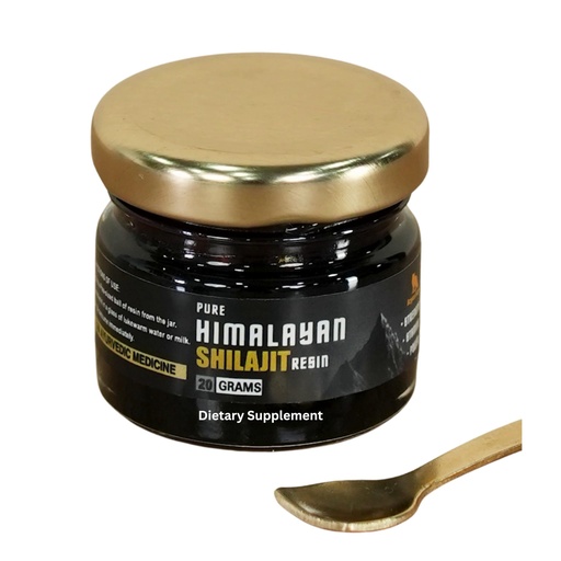 [BRSRAAIOOIARYELL] Natural Shilajit,Grade A Shilajit Resin with 85+ Plant-Derived Trace Minerals and Fulvic Acid, Energy & Immune Suport for Men and Women, 3rd Party Lab Tested (20gram)